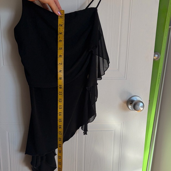 Black Y2K Asymmetric Top | Size S - Picture 4 of 5